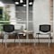 Flash Furniture HERCULES Series 880 lb. Capacity Black Plastic Stack Chair with Titanium Gray Powder Coated Frame, PK5 5-RUT-F01A-BK-GG - alternate 6